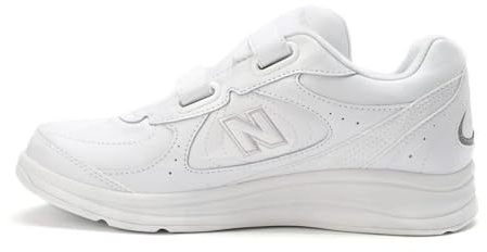 New Balance Women's 577 V1 Hook and Loop Shoe, White, 8 Wide