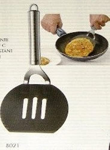 Paletta da cucina - paletta - flessibile - poliammide-plastica - con manico in acciaio inox