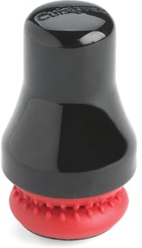 Cuisipro Magnetic Spot Scrubber, Soft Silicone, Black and Red, Glass Cleaning Brush, Non-Scratch