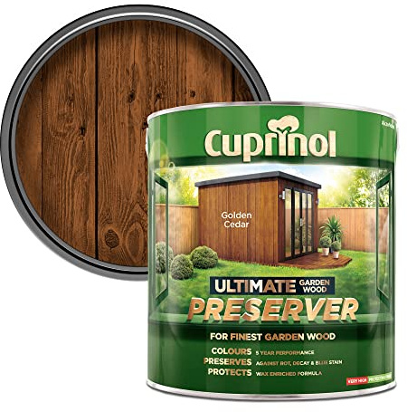 Cuprinol Ultimate Garden Wood Preserver - Golden Cedar - 4L