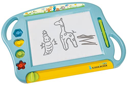 Simba 109462219 - KiKANiNCHEN Maltafel, 4 Stempel, Magnetstift, 45cm, ab 3 Jahre