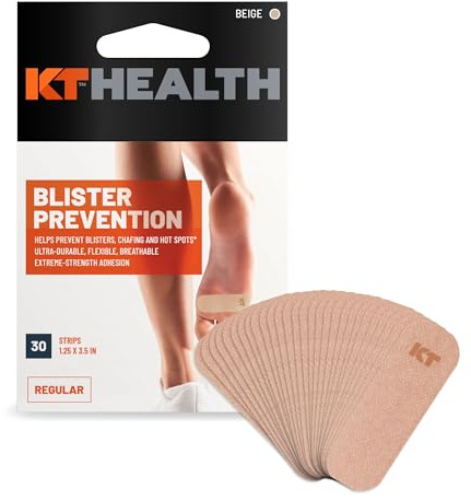 KT Tape bubbelförebyggande band, förskurna ränder, 8,9 cm, beige
