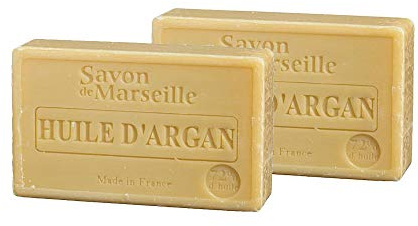 2 jabones de Marsella - Aceite de argán - Fabricado en Francia
