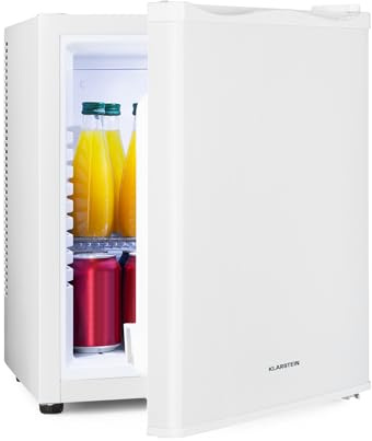 KLARSTEIN Mini Frigo da Camera, Frigo Portatile da Camera, Frigorifero Piccolo da Ufficio, Mini Frigo Bar da Camera con LED, Ripiani Rimovibili, Mini Frigo Portatile Campeggio e Skin Care 5-15°C, 30L