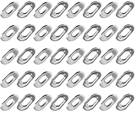 ECSiNG 20Pcs Turnbutton Eyelets Washers for Boat Canopy Cover Tent Canvan Tarpaulin Caravan Furniture Luggage Metal Silver Fastener Fixing Part Replacement Accessories