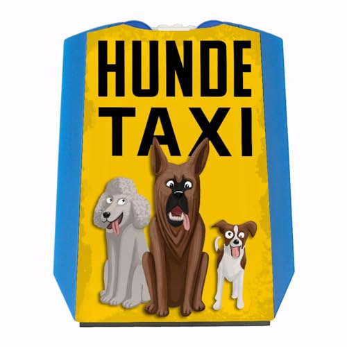 speecheese Hundetaxi für Hundebesitzer Parkscheibe mit Eiskratzer und 2 Einkaufswagenchips Geschenkidee für Hundehalter die Allen Zeigen wollen das sie die niedlichen Vierbeiner überall