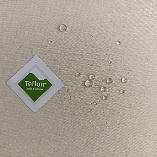 Tela Impermeable por Metros - Lona acrílica - Toldo - Protección Rayos UV (Crudo, 1,45 x 3,20 m)