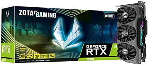 Zotac Carte Graphique Nvidia GeForce RTX 3080 Trinity LHR 12Go – ZT-A30820D-10PLHR Noir