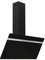 vidaXL Campana Extractora Pared Cocina Soporte Ventilador Lámpara LED Forma Inclinada Fácil de Limpiar Acero y Vidrio Templado Negro 90 cm