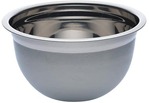 U HOME Deep Professional Quality Stainless Steel Mixing Bowl for Serving, Rounded Lip Mixing Cooking and or Baking. Dishwasher Safe. (22cm)