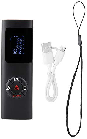 Mini Laser Portatile Digitale Risegun JQ40, Telemetro Portatile Per Misuratore di Volume E Area di Distanza (40 M)