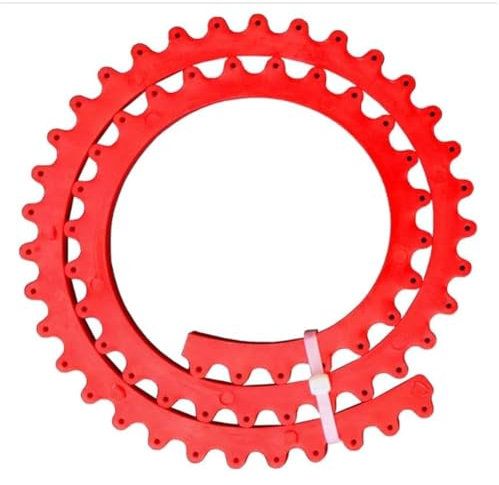 Rordigo 1 Piece Woodworking Special Shape Profile Strip, Flexible Curve Template Guide Tool Made of Red Polymer Material for Cutting Wooden Panels