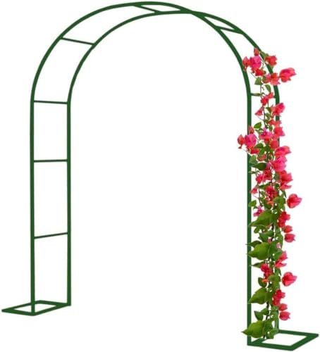 Metal Garden Arch Heavy Duty Garden Arbour Steel Frame Large Strong Weather Resistant Climbing Plants Indoor Outdoor Support Arches For Roses, Climbers