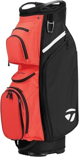 TaylorMade Cart Lite 2024 Einkaufstasche, Unisex, Erwachsene, Schwarz/Rot