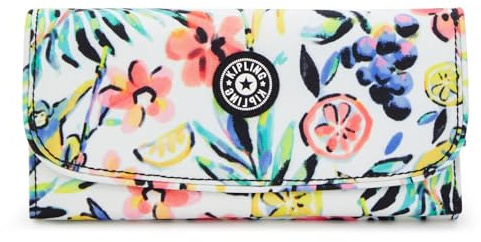 Kipling Money Land Large Wallet, Cocktail Floral (Orange)