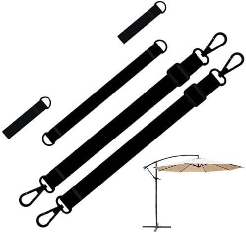 Windlock per ombrelloni a sbalzo con cinghie fisse | Cinghie antivento per ombrellone a sbalzo | Cinghie di protezione dal per ombrelloni a sbalzo | Ricambi per ombrelloni da , parasole