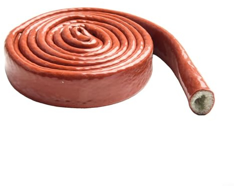 Zilimontt Câble de protection avec propriétés d'isolation thermique, manchon en silicone en fibre de verre, pour applications à haute température, résistant aux hautes températures (10 mm)