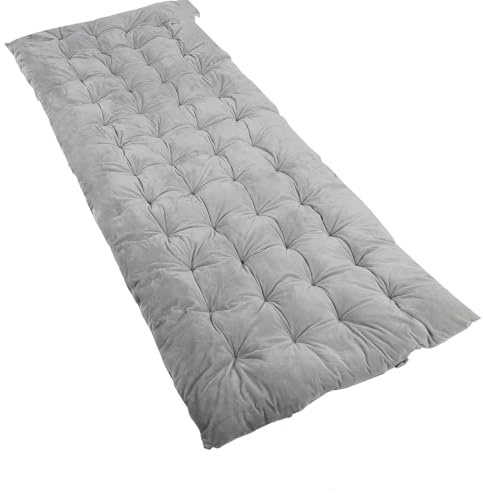 YYET - Materassini spessi per letti da campeggio, in cotone, 190 cm x 70 cm, XL, materasso con base impermeabile, leggero, morbido, confortevole, pieghevole, ideale per viaggi, escursioni, zaino e