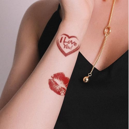 TELAIN Temporary Tattoo Stickers for Children, Self-Adhesive and Waterproof, Set of 6 Different Designs, Skin-Friendly and Easy to Remove, Ideal for Parties and Festivities
