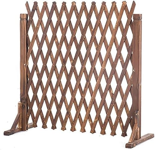 Recinzione Decorativa da Giardino, Recinzione in Legno, Antisettica, Ringhiera Esterna, Recinzione Decorativa da Giardino, Divisorio Telescopico, Supporto per Piante (Dimensioni: 90 Cm X 34 Cm)