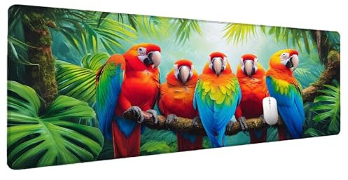 Vogel Mauspad Groß Mousepad XXL 1000x500mm Anlage Mauspad Gaming Zubehör Gadgets, Desk Mat Schreibtisch Deko Schreibtischunterlage, Spezielle Oberfläche Wasserdicht Maus Pad Rutschfeste Gummibasis L-1