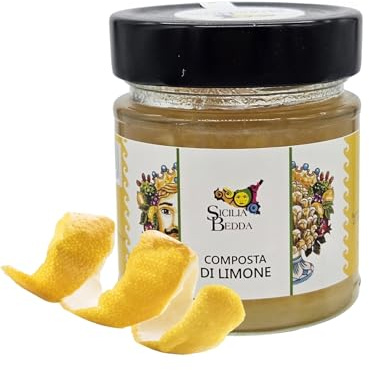 Sicilia Bedda - Composta Marmellata Siciliana Gr. 200 - Prodotto Tipico Siciliano (Limone)