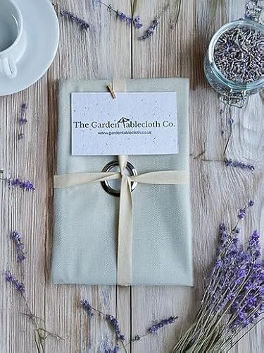 Herringbone Outdoor Tablecloth with Parasol Hole – Waterproof, Wipeable PVC Garden Table Cover – Durable & Stylish (Multiple Sizes) (Square - 140cm by 140cm)