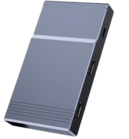 Tarjeta de captura de video USB C a doble HDTV para monitores 4K 60Hz HDTV adaptador para 2 monitores, tarjeta de transmisión en vivo