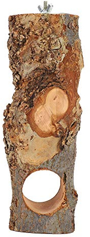 Yctze Support d'alimentation pour Animaux de Compagnie en Bois de Pommier Naturel-Support à Croquer pour Lapins, Chinchillas et Petits Animaux-Jouet Molaire et Support de Nourriture