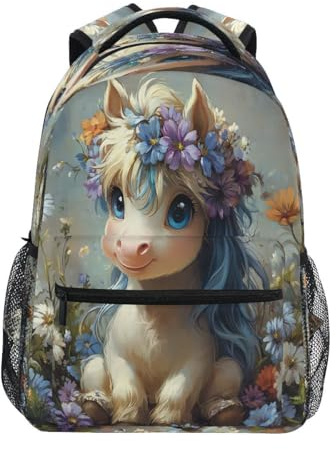 Ryggsäck blomma cirkel dagsryggsäck klassisk skolryggsäck unisex skolryggsäck för tonårsålder högskola resor 29 x 40 cm