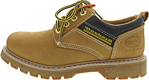Dockers by Gerli Hombre Botines con Cordones, de Caballero Zapatos con Cordones,Botas con Cordones,Botas de Chukka,Golden Tan,47 EU / 12 UK