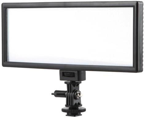 VILTROX® L132T LED Videoleuchte Video Licht Pad On-Kamera 3300K-5600k Farbtemperatur Fotoleuchte für Canon Nikon Sony DSLR Kameras Videokameras(ohne Batterie)