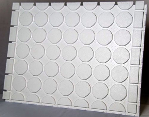 Trockenbauplatten für Fußbodenheizung 17,25 m² Verlegeabstand 25 cm