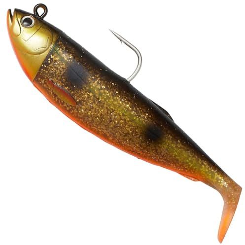Savage Gear Cutbait Herring Gummifisch, 8 Farben, Salzwasser-Angelköder für Heilbutt und Dorsch, 270g und 460g, Meeres-Shad, Jig-Köder