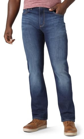 Wrangler Authentics Jeans med raka ben för män, smal passform, 34W / 34L