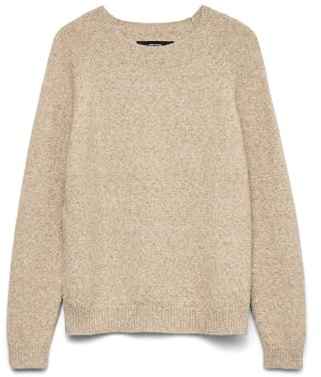 VERO MODA dam Vmdoffy Ls O-neck blus Ga Noos Stickad tröja (1-pack)