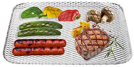 Foilman Grill Toppers - Clean Grill BBQ Disposable Toppers- 16 x 12Inch - (10 Pack) -Your Hot Dogs Will Never Fall Through The Cracks Again