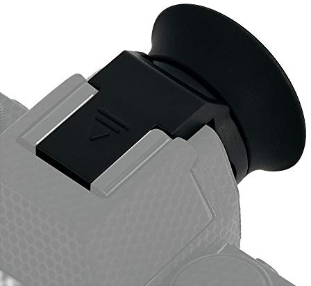 Große Silikon Augenmuschel Okular für Fujifilm X-S20, X-S10, X-T200 (Ausgestattet und Gesichert mit Kamera-Blitzschuh)