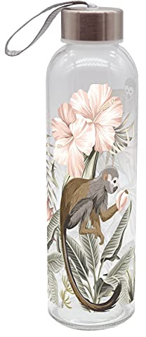Gedalabels Gourde en verre Motif singes 500 ml