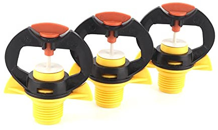 Gewächshaus-Micro-Tropfbewässerung 1-50 1/2 Zoll Einschraubgarten, gelber Regen Schmetterling, Sprinkler, Kunststoff-Sprinkler for Home Gartenbewässerung (Color : 5PCS)