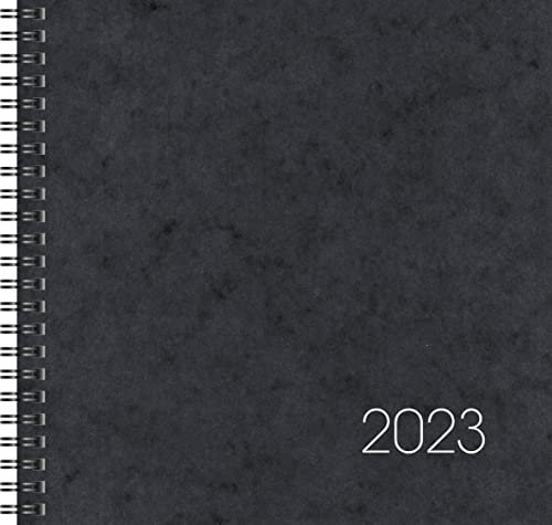 BRUNNEN Wochenkalender Modell 766 2023 Blattgröße 21 x 20,5 cm schwarz