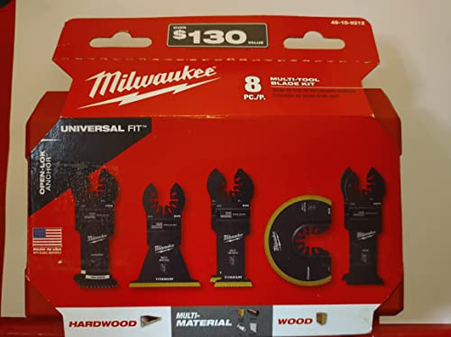 Milwaukee Oszillierendes Multifunktionswerkzeug-Klingen-Set (8-teilig, Metall, Oszillationswerkzeugklingen)