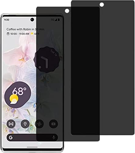 [2 Stück] Anti-Spy Tempered Glass Sichtschutz für Google Pixel 6, Blickschutzfolie Gehärtetem Glas, Kratzfest, Displayschutzfolie Anti-Spähen Privatsphäre Sichtschutzfolie