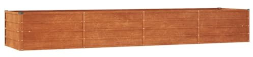 vidaXL Odlingslåda rostig 320x80x45 cm rosttrögt stål, blomlåda, blomkruka, odlingslådor, blomlådor, blomkrukor, odlingslåda, blomlåda, blomlådor