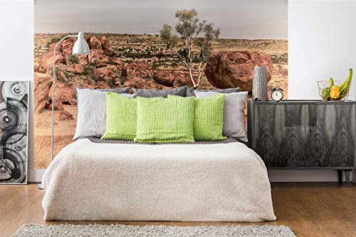Vlies Fototapete AUSTRALISCHE LANDSCHAFT 375 x 250 cm (inkl. Kleister) - Vlies Tapete, Wandtapete, Wandbilder - Tapete für Wohnzimmer Schlafzimmer, Büro, Küche - Montagefertig
