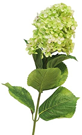 artplants.de Hortensia Paniculata Artificial YANGDAN, Verde Claro, 85 cm - Flor de Tallo Decorativa