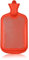 Borsa per acqua calda con copertura per alleviare il dolore, borsa dell'acqua calda per crampi mestruali, borsa dell'acqua calda classica da （1,8） litri (rosso)