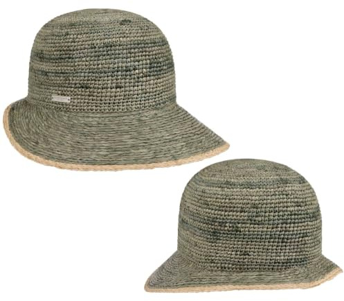 Seeberger Tascova Schute Strohhut Sonnenhut Sommerhut Damenhut Gartenhut Strandhut Damen - mit Schirm Frühling-Sommer Sommer