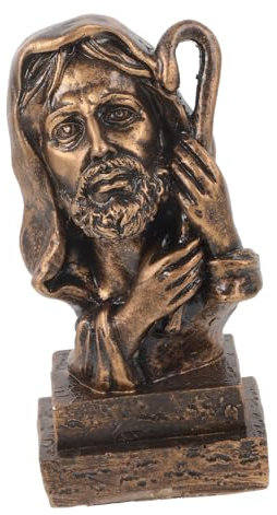 Cabilock Gott Jesus Harz Ornamente Heimdekoration Kreative Geschenke Jesus Tischdekoration Kirche Jesus-Statue Jesus Tabletop Prunkstück Segensstatue Büste Marionette