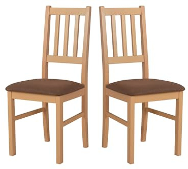 LeafDesign Küchenstühle 2er Set - Stuhl Buche Massiv - Esszimmerstuhl 120 kg - Stühle Esszimmer 2er Set - Holzstuhl - Esstischstühle - Esszimmerstühle Holz - Graphit - Hygge 91